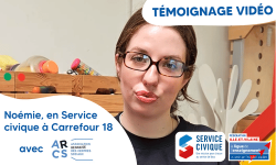 Noémie, en Service civique à Carrefour 18